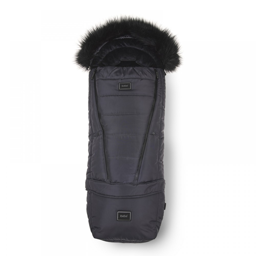 Αδιάβροχoς Ποδόσακος Καροτσιού iBebe Thermo Dark Grey Αδιάβροχoς Ποδόσακος Καροτσιού iBebe Thermo Dark Grey