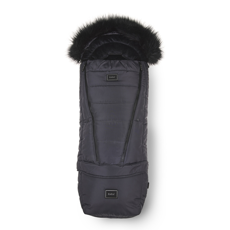Αδιάβροχoς Ποδόσακος Καροτσιού iBebe Thermo Dark Grey Αδιάβροχoς Ποδόσακος Καροτσιού iBebe Thermo Dark Grey