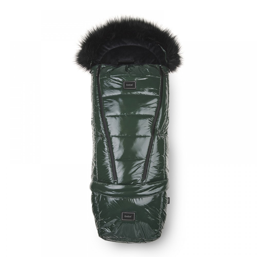 Αδιάβροχoς Ποδόσακος Καροτσιού iBebe Thermo Dark Green Gloss Αδιάβροχoς Ποδόσακος Καροτσιού iBebe Thermo Dark Green Gloss