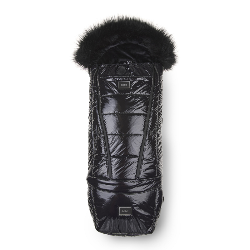 Αδιάβροχoς Ποδόσακος Καροτσιού iBebe Thermo Black Gloss Αδιάβροχoς Ποδόσακος Καροτσιού iBebe Thermo Black Gloss