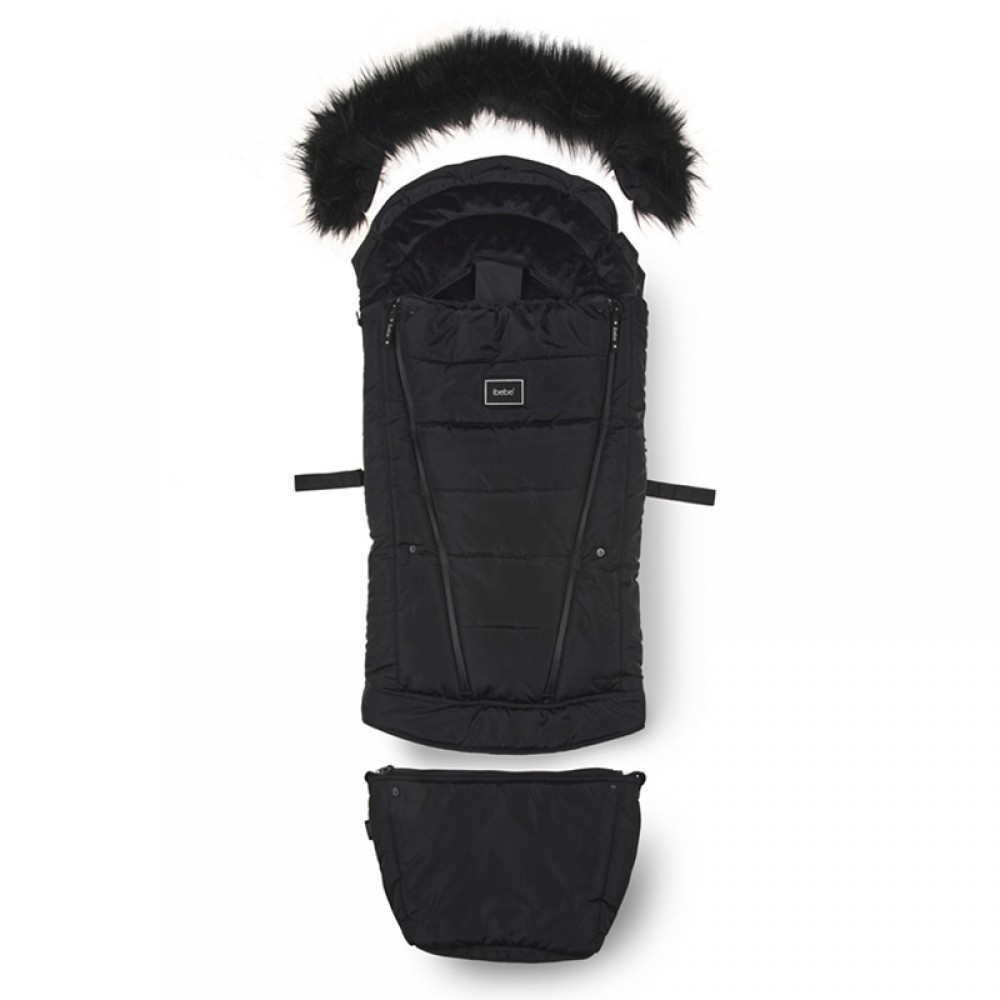 Αδιάβροχoς Ποδόσακος Καροτσιού iBebe Thermo Light Grey