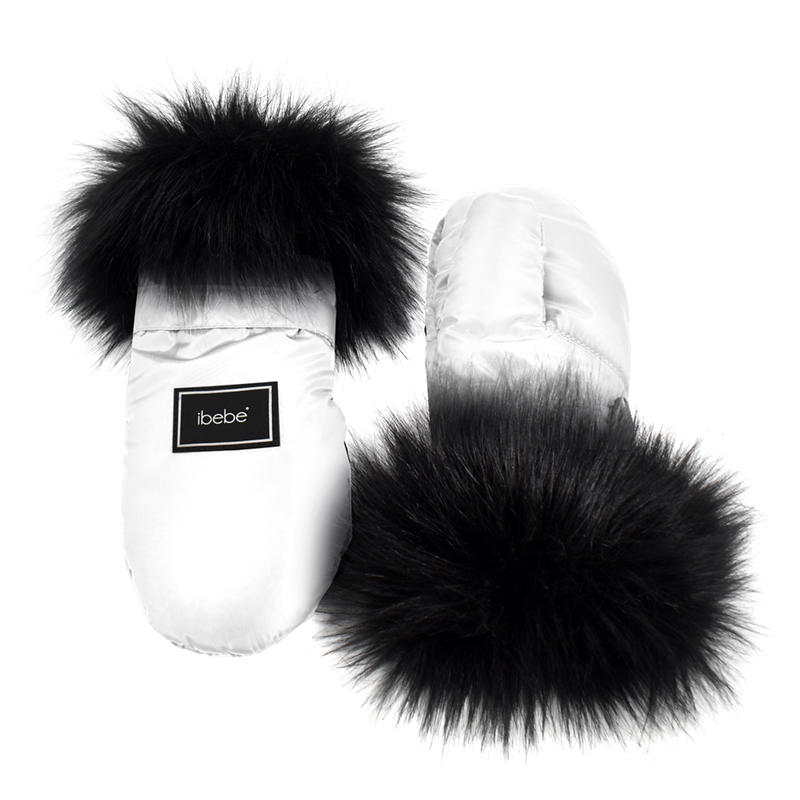 Αδιάβροχα Γάντια Καροτσιού iBebe Thermo White Αδιάβροχα Γάντια Καροτσιού iBebe Thermo White