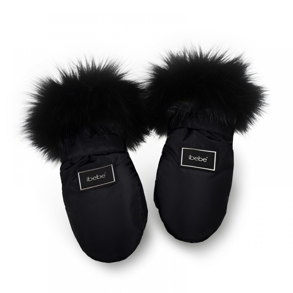 Αδιάβροχα Γάντια Καροτσιού iBebe Thermo Black Αδιάβροχα Γάντια Καροτσιού iBebe Thermo Black