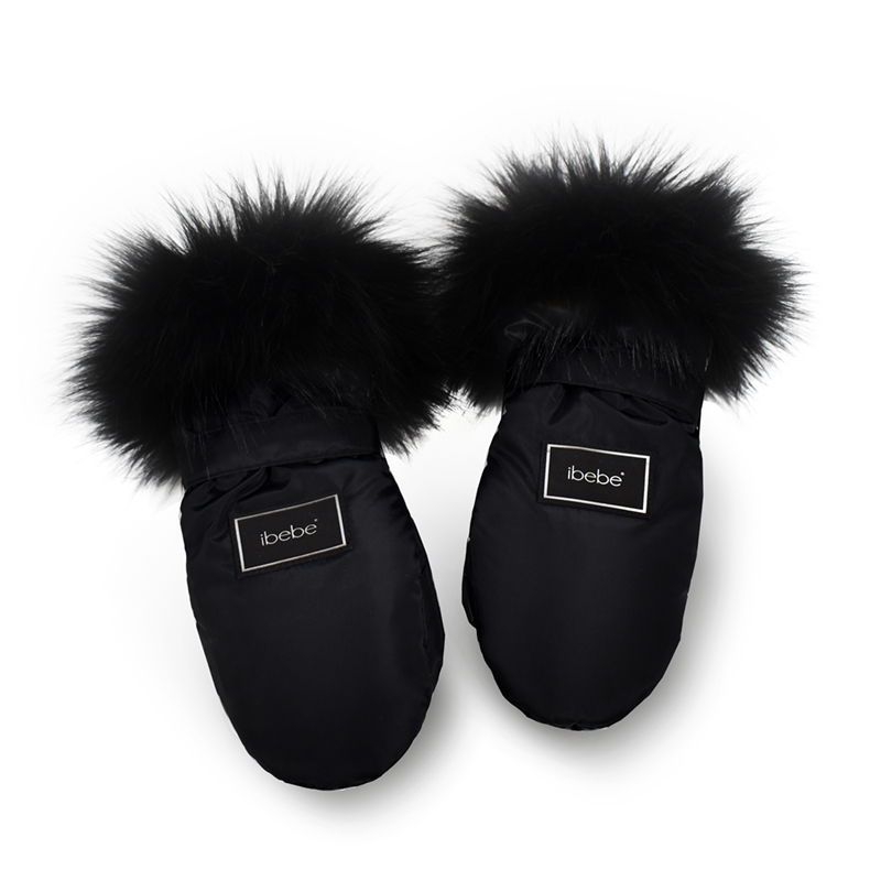 Αδιάβροχα Γάντια Καροτσιού iBebe Thermo Black Αδιάβροχα Γάντια Καροτσιού iBebe Thermo Black