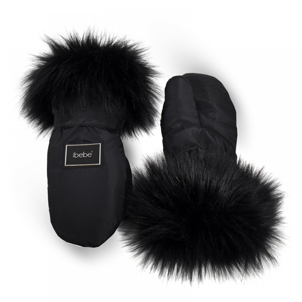 Αδιάβροχα Γάντια Καροτσιού iBebe Thermo Black Αδιάβροχα Γάντια Καροτσιού iBebe Thermo Black