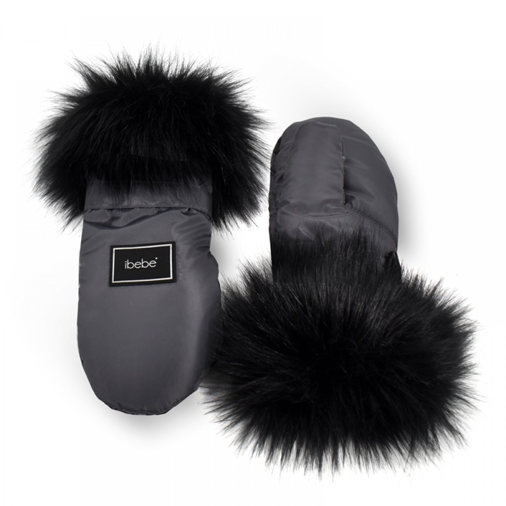 Αδιάβροχα Γάντια Καροτσιού iBebe Thermo Dark Grey Αδιάβροχα Γάντια Καροτσιού iBebe Thermo Dark Grey