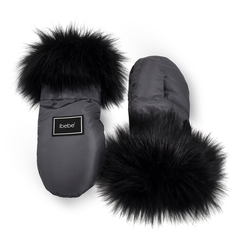 Αδιάβροχα Γάντια Καροτσιού iBebe Thermo Dark Grey Αδιάβροχα Γάντια Καροτσιού iBebe Thermo Dark Grey