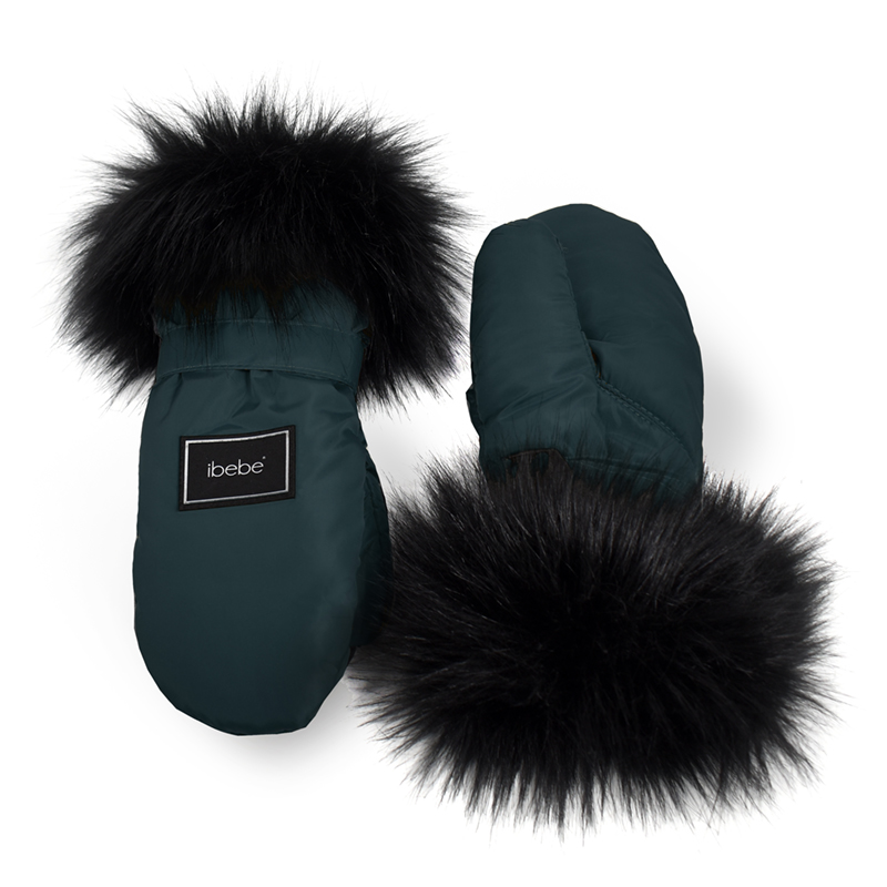 Αδιάβροχα Γάντια Καροτσιού iBebe Thermo Dark Green Αδιάβροχα Γάντια Καροτσιού iBebe Thermo Dark Green