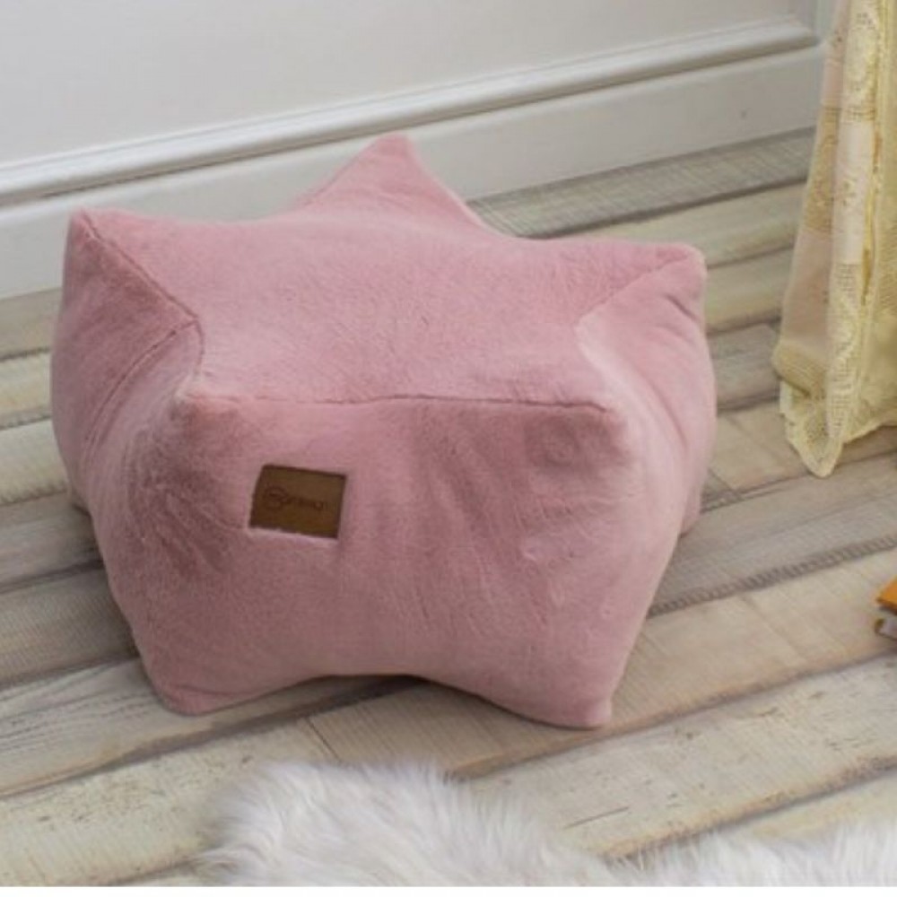 Παιδικό Πουφ Mordesign Plush Star Grey