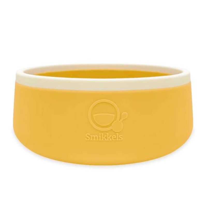 Mπολ Σιλικόνης Smikkels 350ml Yellow