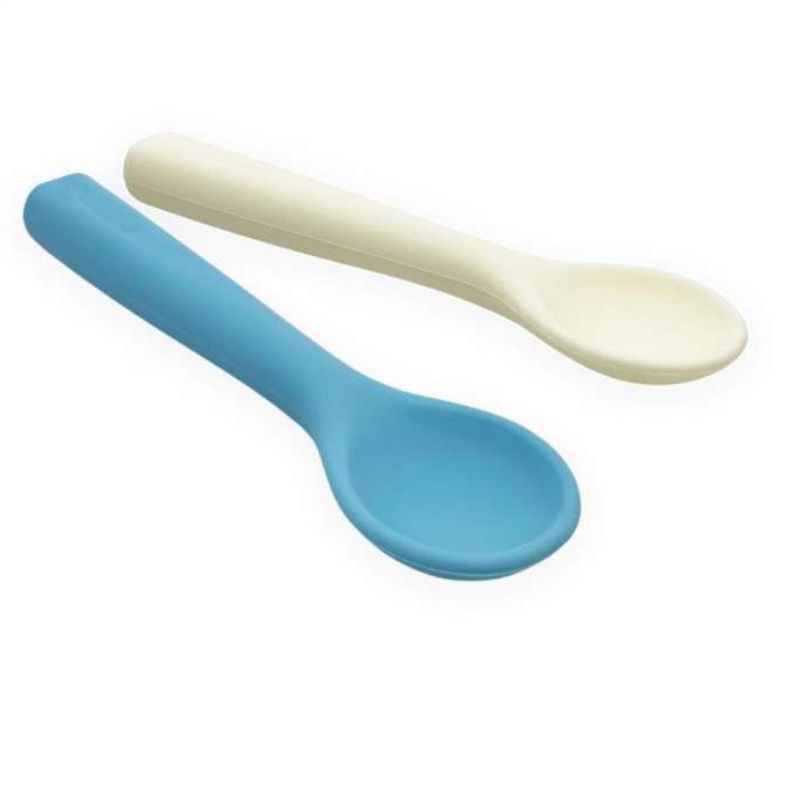 Σετ Κουτάλια Σιλικόνης Smikkels Blue (2τεμ.)