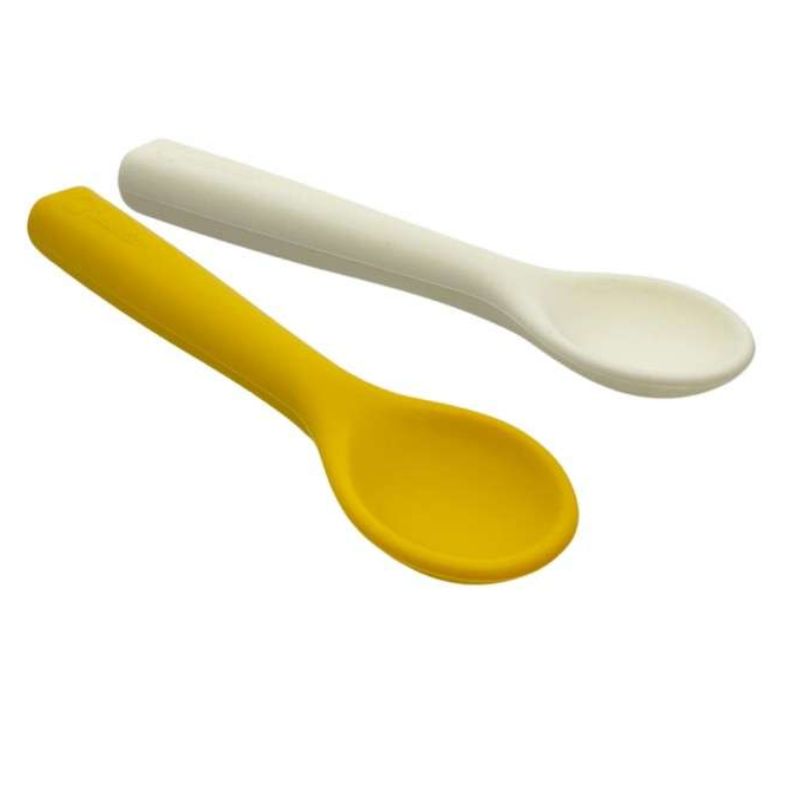 Σετ Κουτάλια Σιλικόνης Smikkels Yellow (2τεμ.)