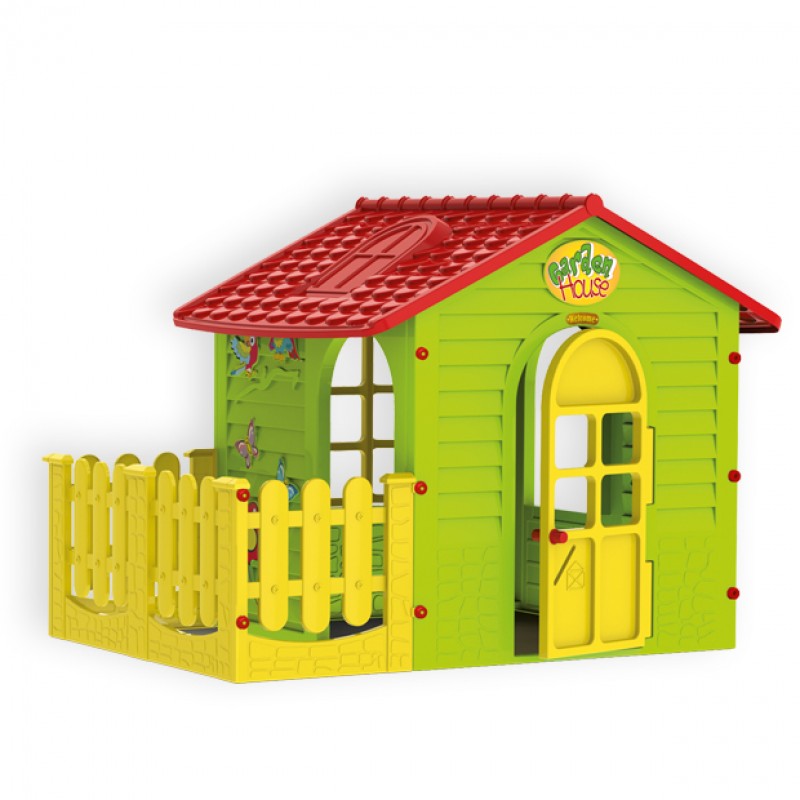 Σπιτάκι κήπου Garden House Mochtoys Με Φράχτη 10839