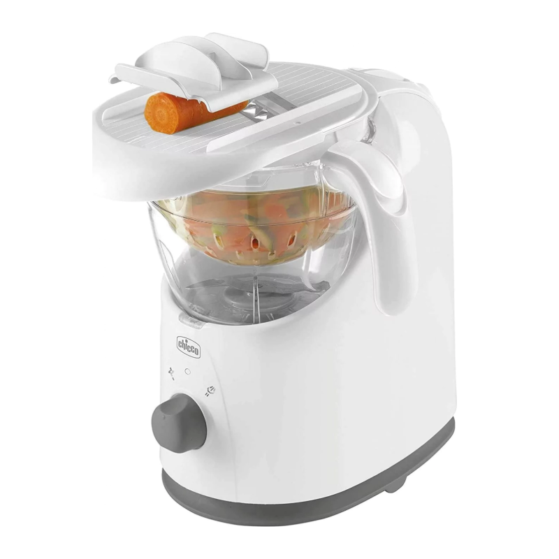 Ατμομάγειρας με Μπλέντερ Chicco Easy Meal Grey 1lt