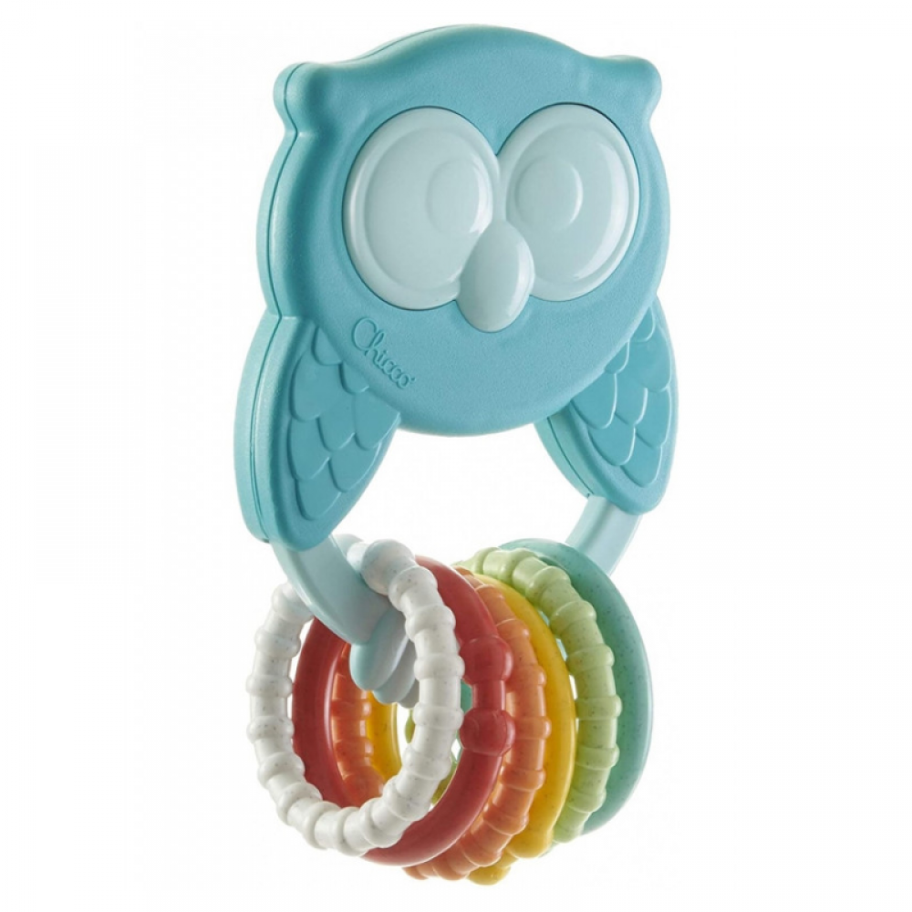 Κουδουνίστρα Chicco Owly Rattle Κουκουβάγια Κουδουνίστρα Chicco Owly Rattle Κουκουβάγια