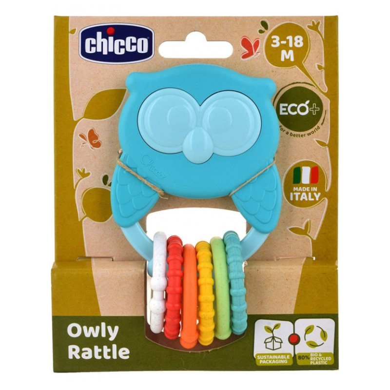 Κουδουνίστρα Chicco Owly Rattle Κουκουβάγια