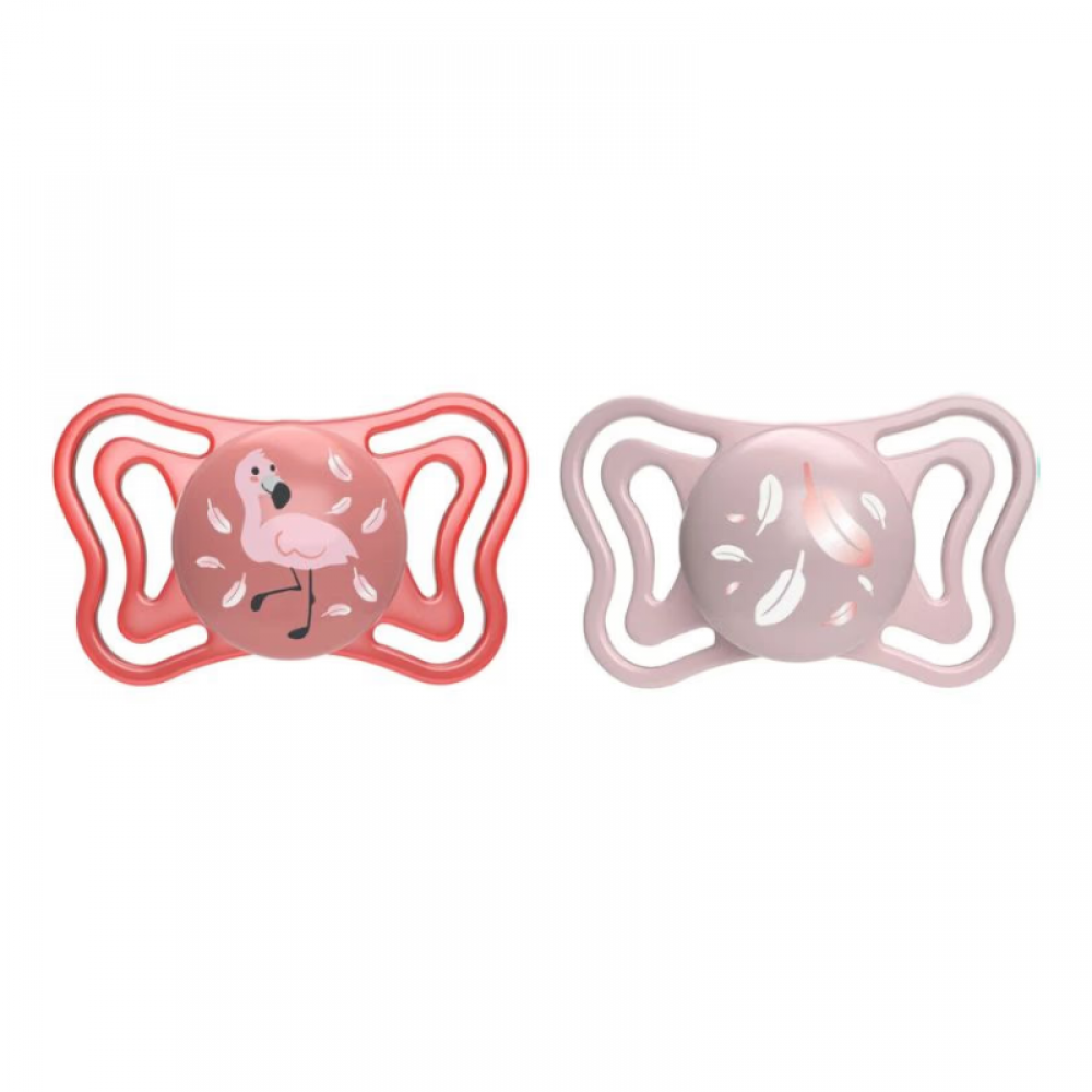 Πιπίλα Σιλικόνης Chicco Physio Forma Light Pink 6-16m (2τεμ.) Πιπίλα Σιλικόνης Chicco Physio Forma Light Pink 6-16m (2τεμ.)