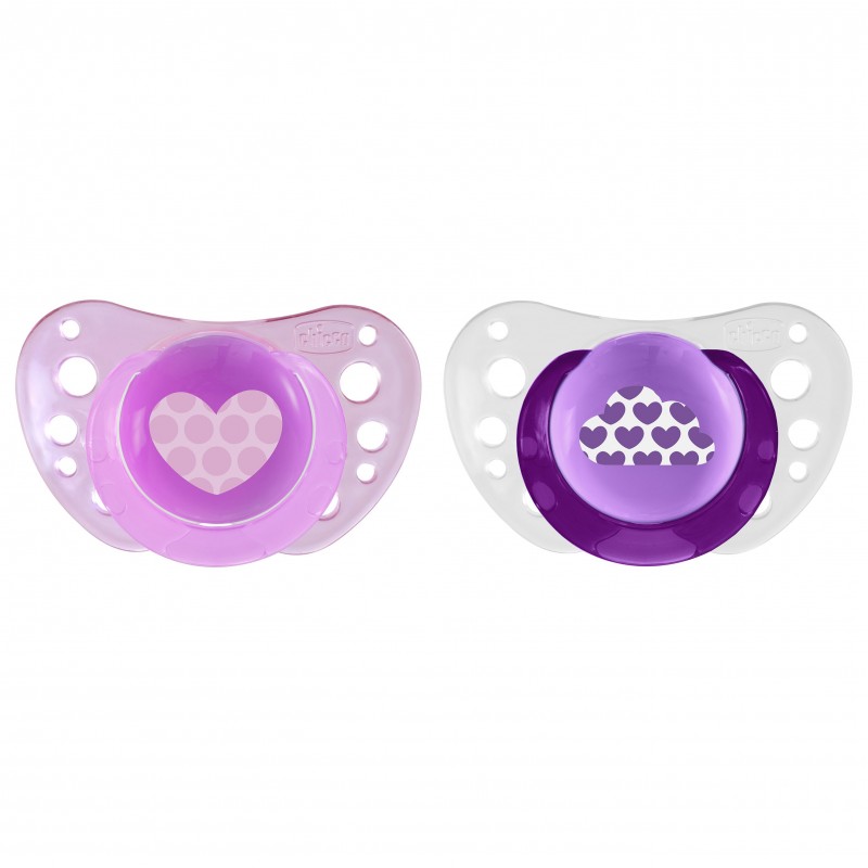 Πιπίλα σιλικόνης Chicco Physio Air Ροζ 6-16m (2τεμ.)