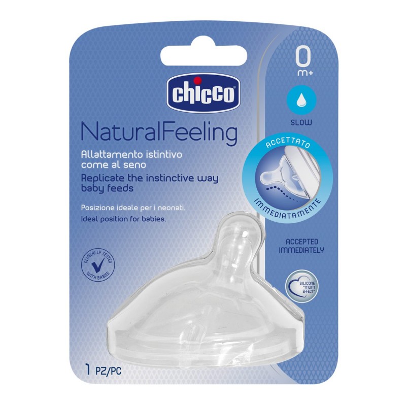 Θηλή σιλικόνης Chicco Natural Feeling 0m+ (1τεμ.)