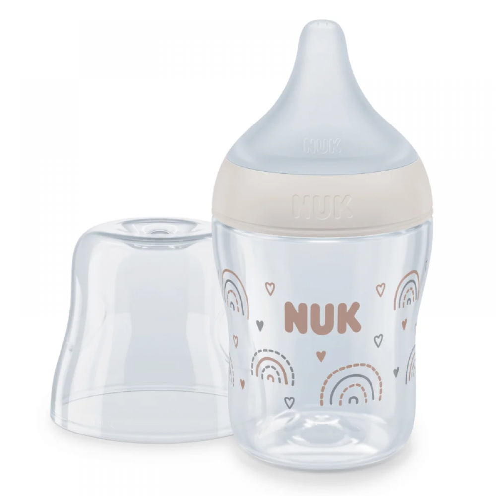 Πλαστικό Μπιμπερό Nuk Perfect Match Temperature Control με θηλή Silic 0m+ Rainbow 150ml Πλαστικό Μπιμπερό Nuk Perfect Match Temperature Control με θηλή Silic 0m+ Rainbow 150ml
