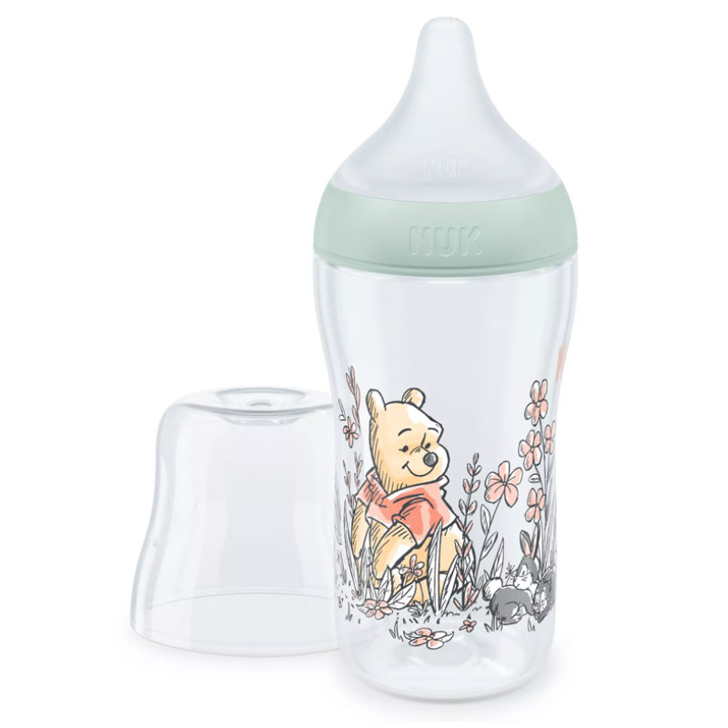 Πλαστικό Μπιμπερό Nuk Perfect Match Temperature Control με θηλή Silic 3m+ Winnie 260ml
