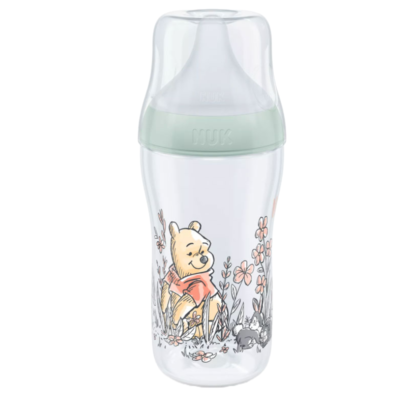 Πλαστικό Μπιμπερό Nuk Perfect Match Temperature Control με θηλή Silic 3m+ Winnie 260ml