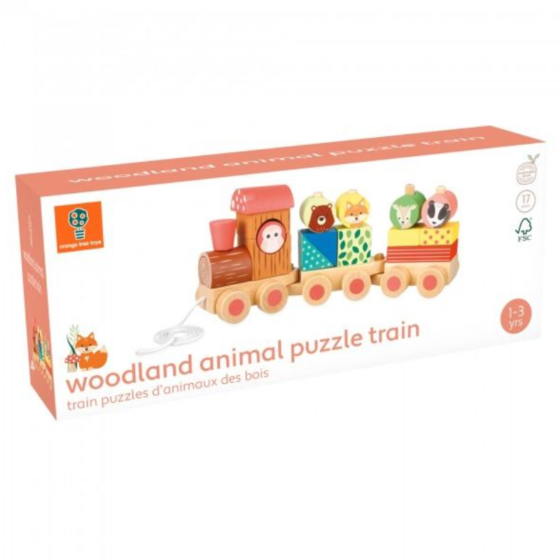 Ξύλινο Παιχνίδι Τρένο Woodland Orange Tree Toys