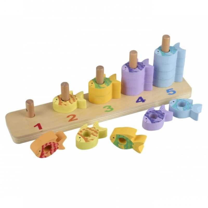 STACKING CUBES WOODLAND ORANGE TREE TOYS