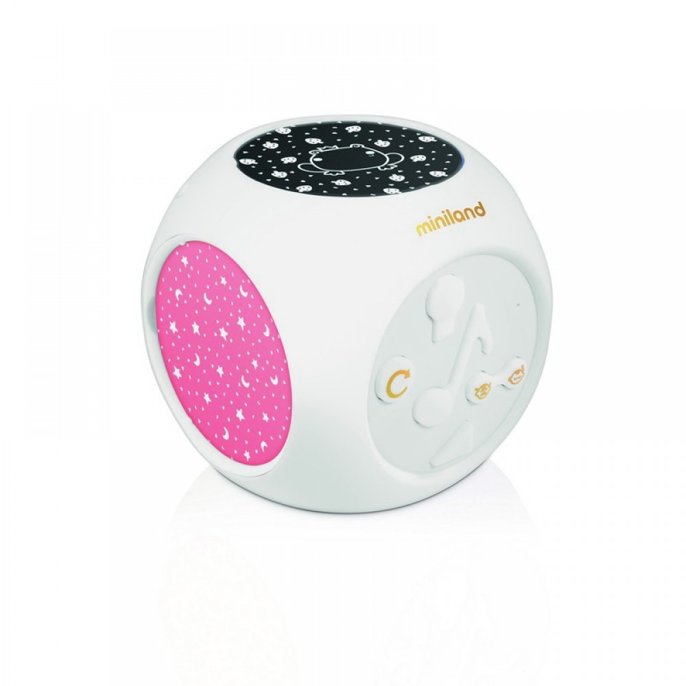Φωτάκι Νυκτός με λευκούς ήχους &amp; μελωδίες Miniland Dreamcube