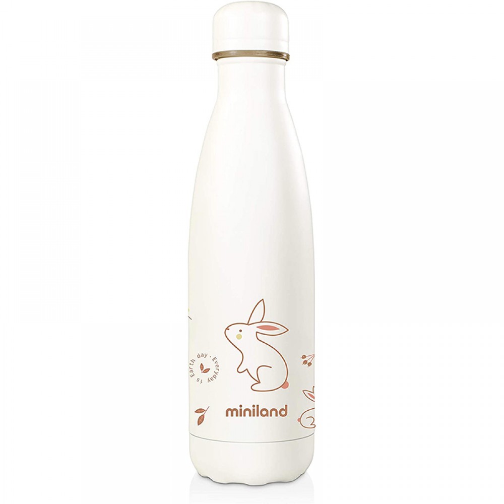 Θερμός - Μπουκάλι Miniland Natur Bottle 500ml Bunny