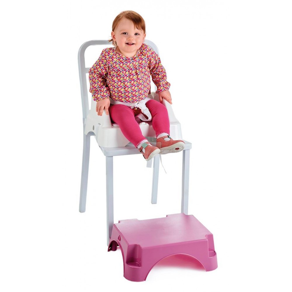 Καρεκλάκι Φαγητού Thermobaby Edgar Booster Set with Step Pink