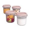 Σετ Δοχείων Αποθήκευσης Miniland Hermisized Terra Pink 250ml (4τεμ.)