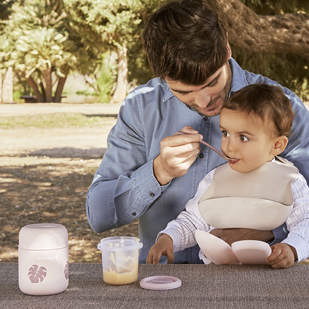 Σετ Δοχείων Αποθήκευσης Miniland Hermisized Terra Pink 250ml (4τεμ.)