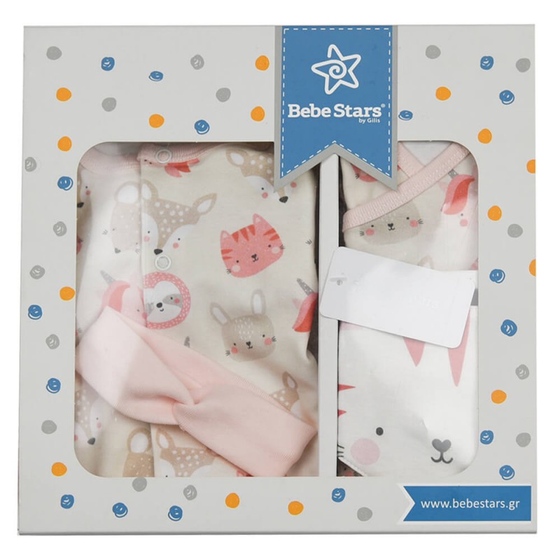 Σετ Δώρου Bebe Stars Bunny 6-9m 5τμχ