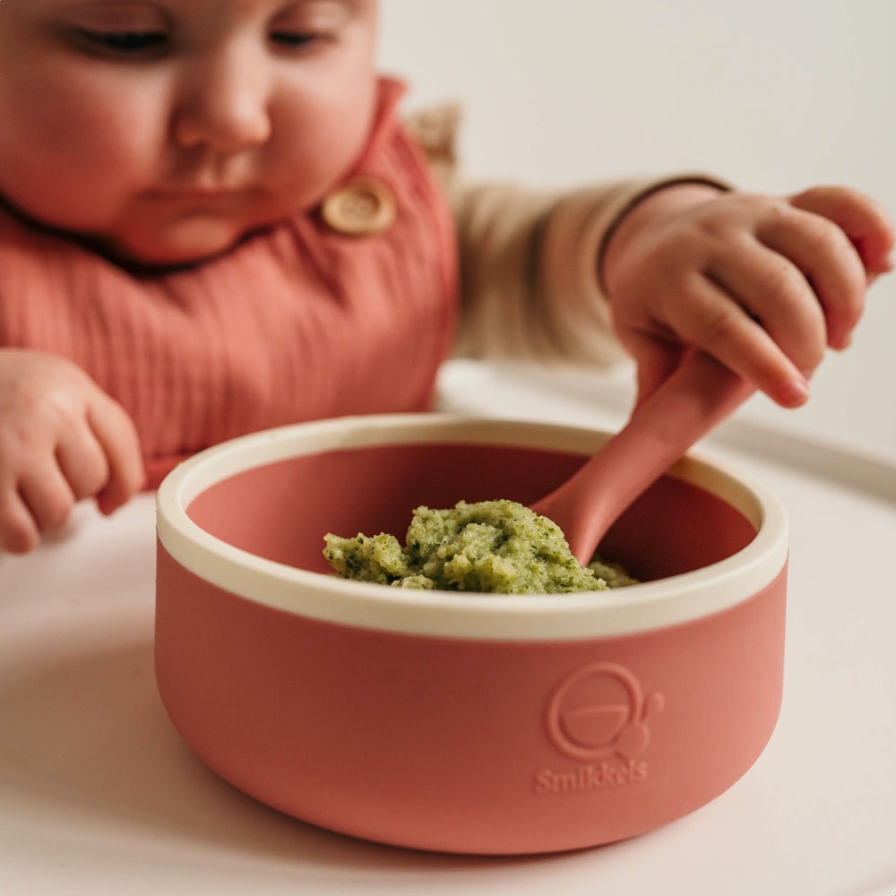 Mπολ Σιλικόνης Smikkels 350ml Pink