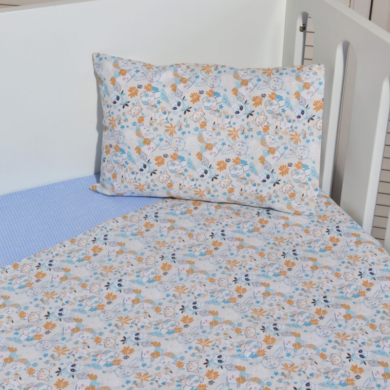 Σεντόνια κούνιας 3 τεμ 110x160 100% βαμβάκι Design 200 Oliver Baby