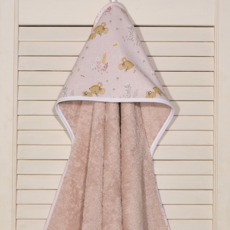 Μπουρνούζι Κάπα 75x75 100% Βαμβάκι 450 γρμ/τμ Design 412-1 Oliver Baby