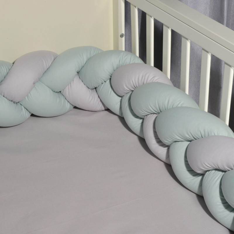 Πλεξούδα τριπλή βαμβακερή 20X200  με ειδική εσωτερική επένδυση Design 3305 Oliver Baby