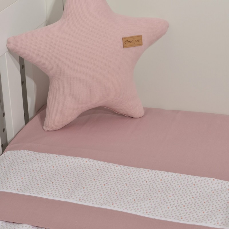 Σεντόνια Λίκνου Σετ 2τεμ. 75x110 cm 100% Βαμβάκι  Design 402 Oliver Baby