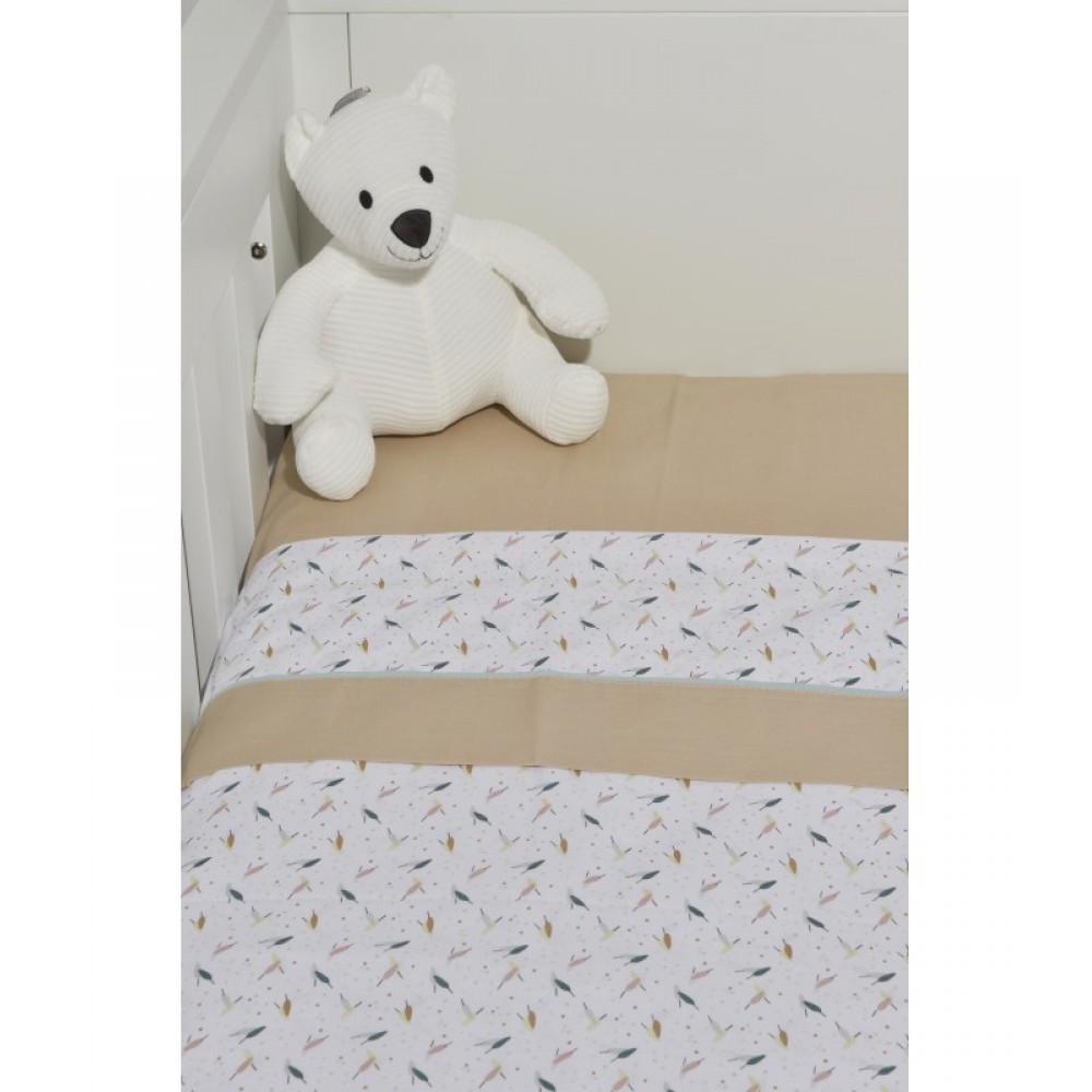 Σετ Σεντόνια Λίκνου Baby Oliver Des.404 Beige 75x110cm (2τεμ.)